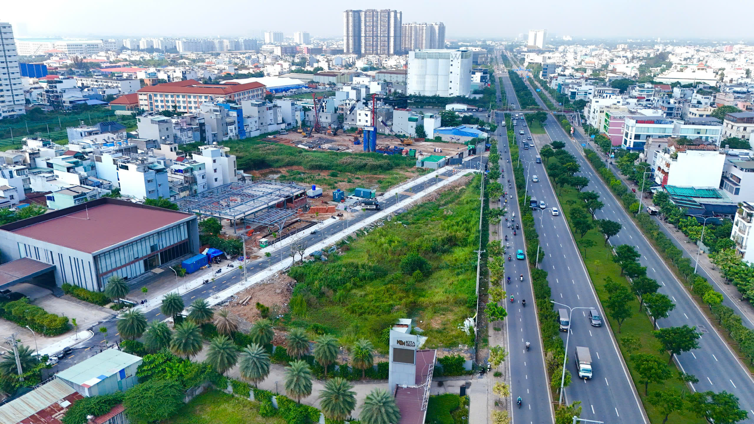 Tiến độ 29/03/2026 — Góc nhìn Võ Văn Kiệt và công trường từ trên cao