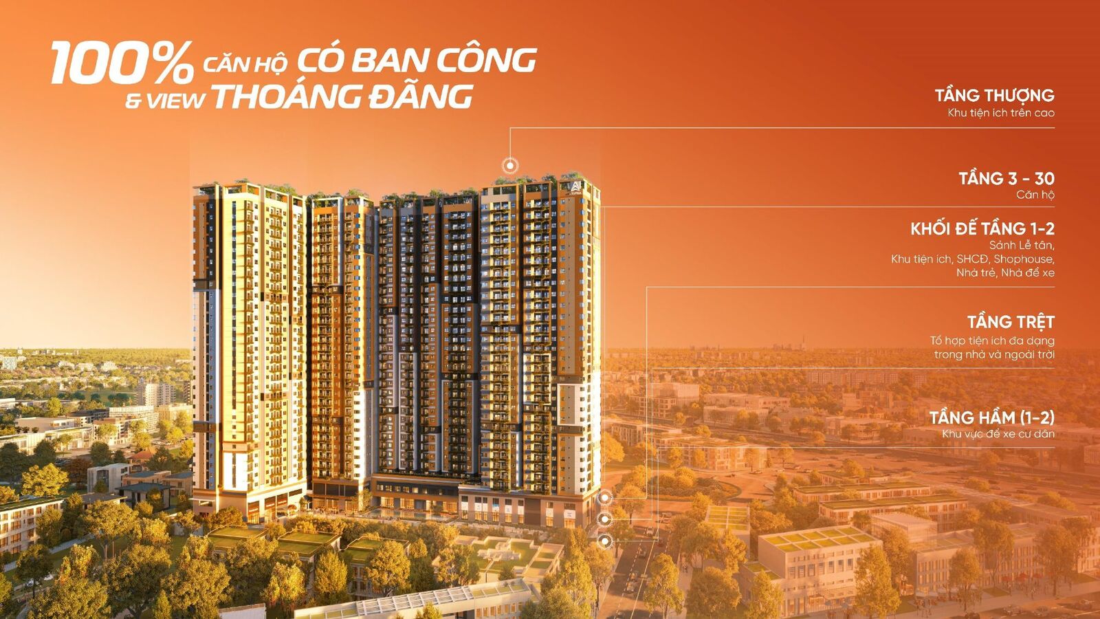 Rooftop The Aspira — tiện ích tầng mái ban ngày