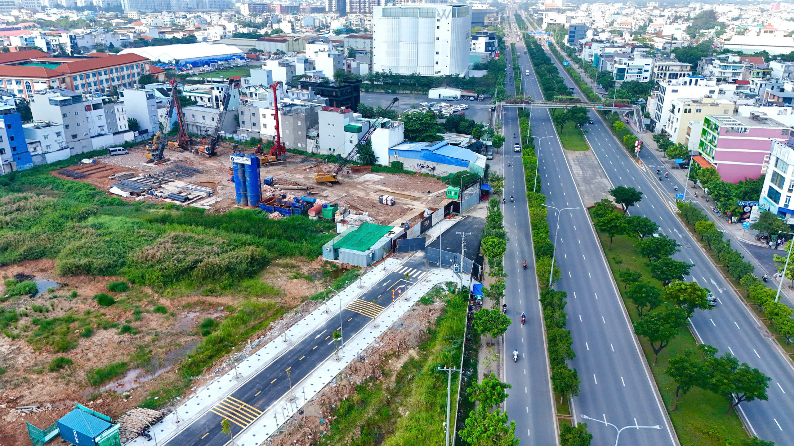 Tiến độ 29/03/2026 — Tổng thể công trường từ trên cao