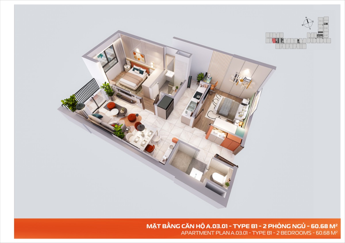Căn A01 · View 1