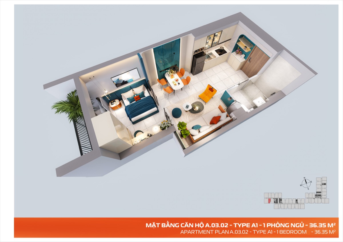 Căn A02 · View 1