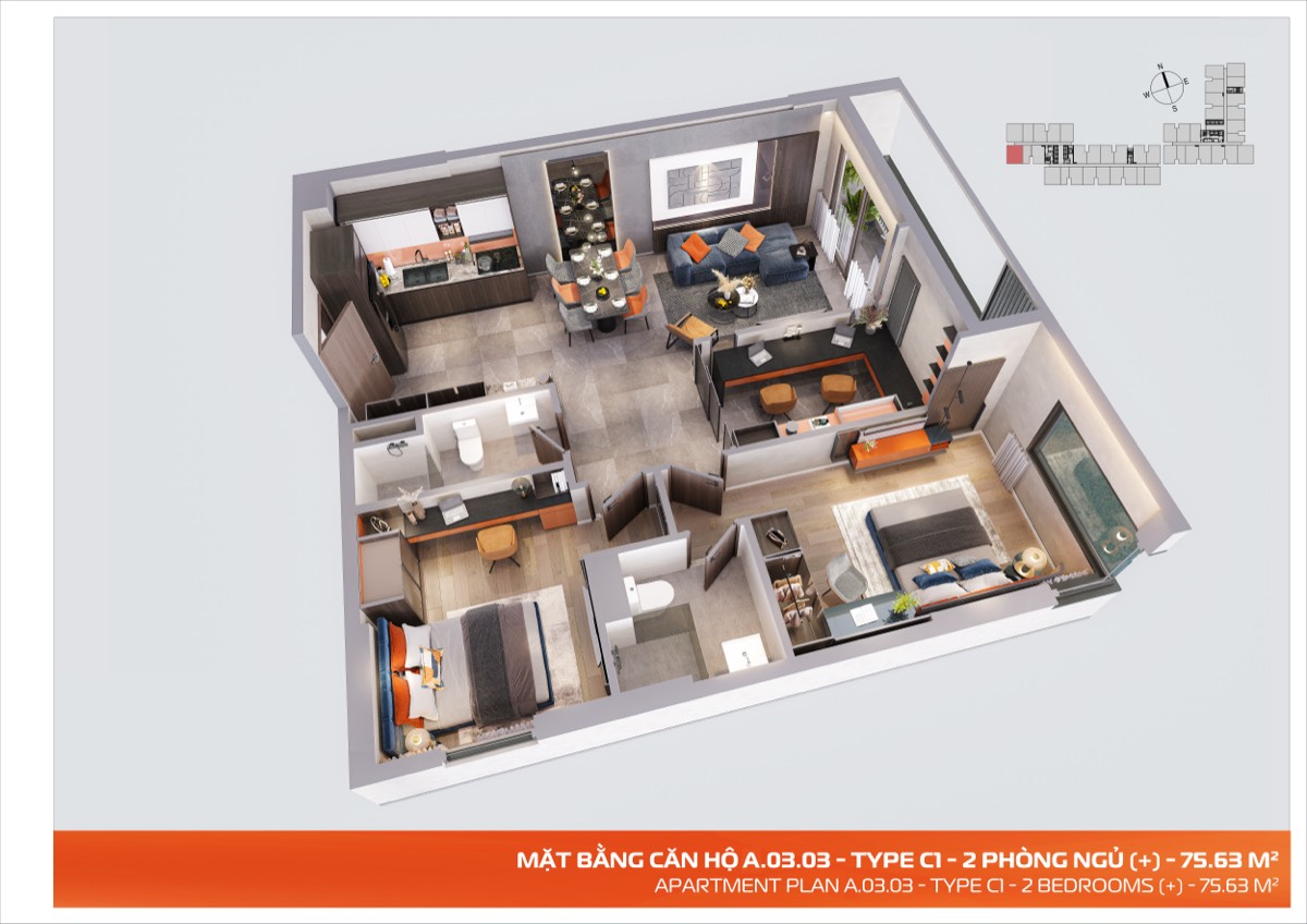 Căn A03 · View 1